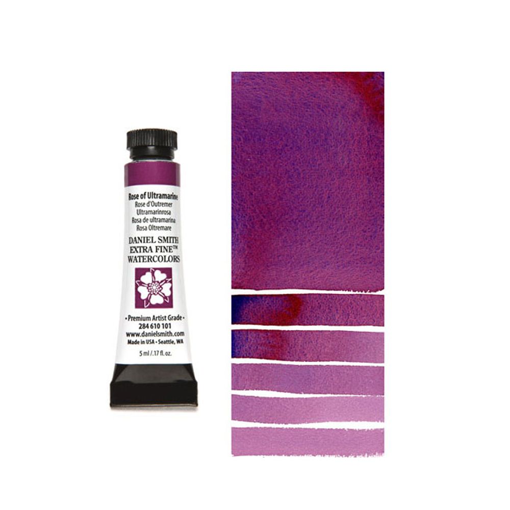 Краски акварельные "Daniel Smith", роза ультрамариновая, 5 мл, туба