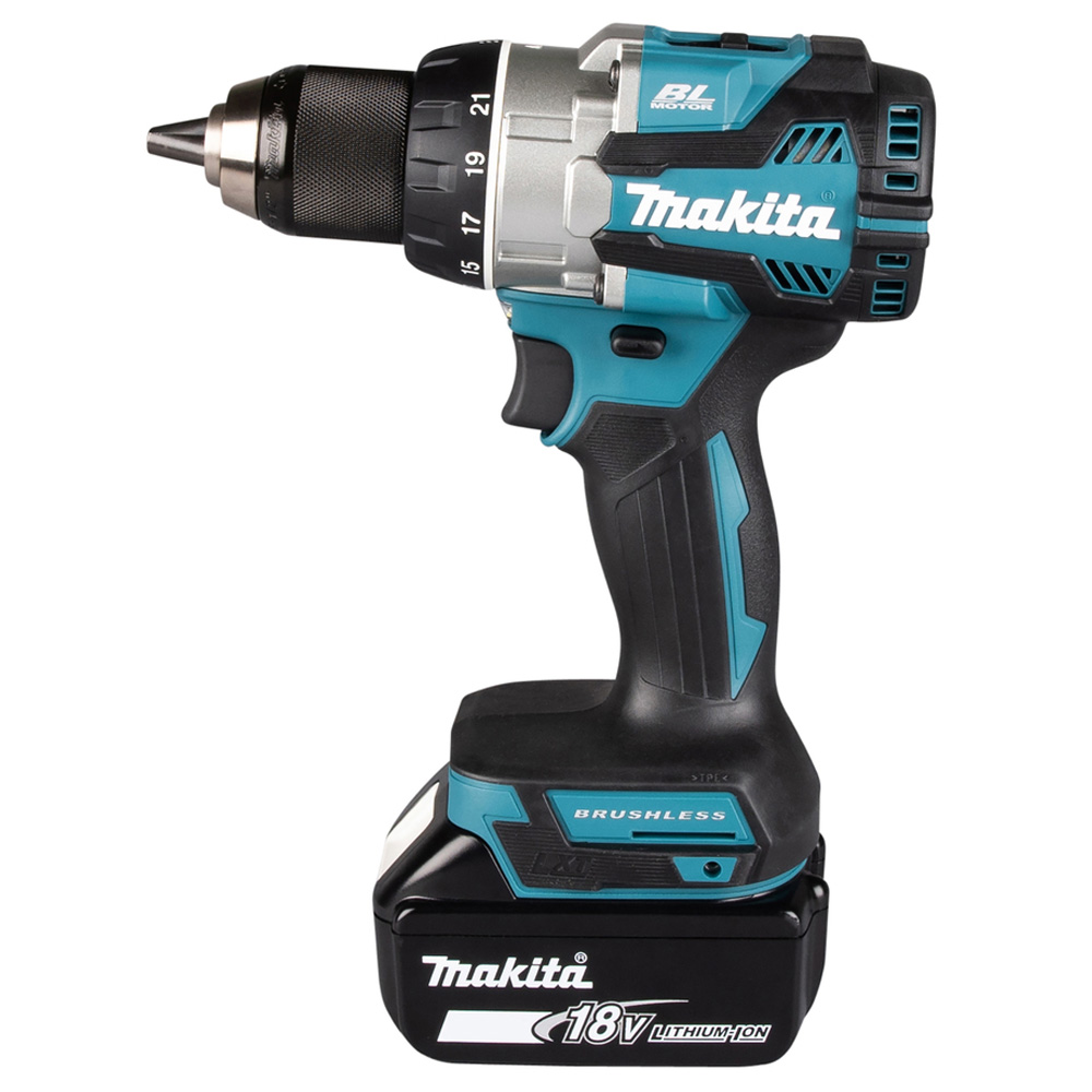 Дрель-шуруповерт аккумуляторная MAKITA DDF489RTJ, 18 В, 73 Нм, 5.0Ачx2, MakPac 2 - 4