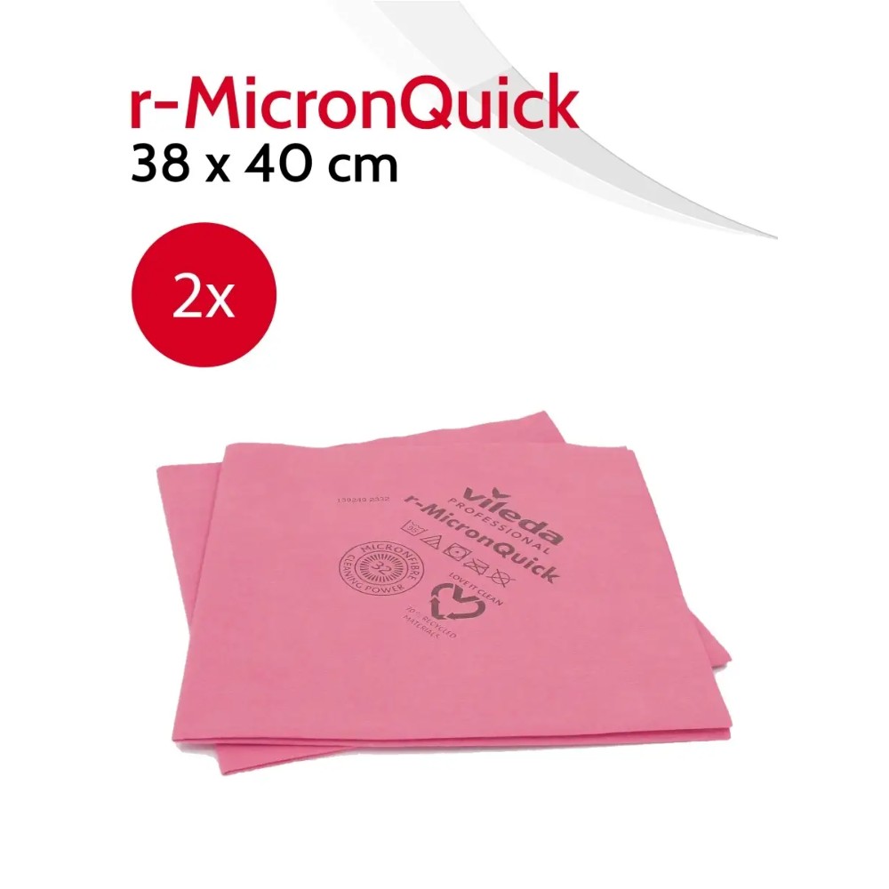 Салфетка из микроволокна "р-МикронКвик", 38х40 см, красный, 5 шт./уп. - 2