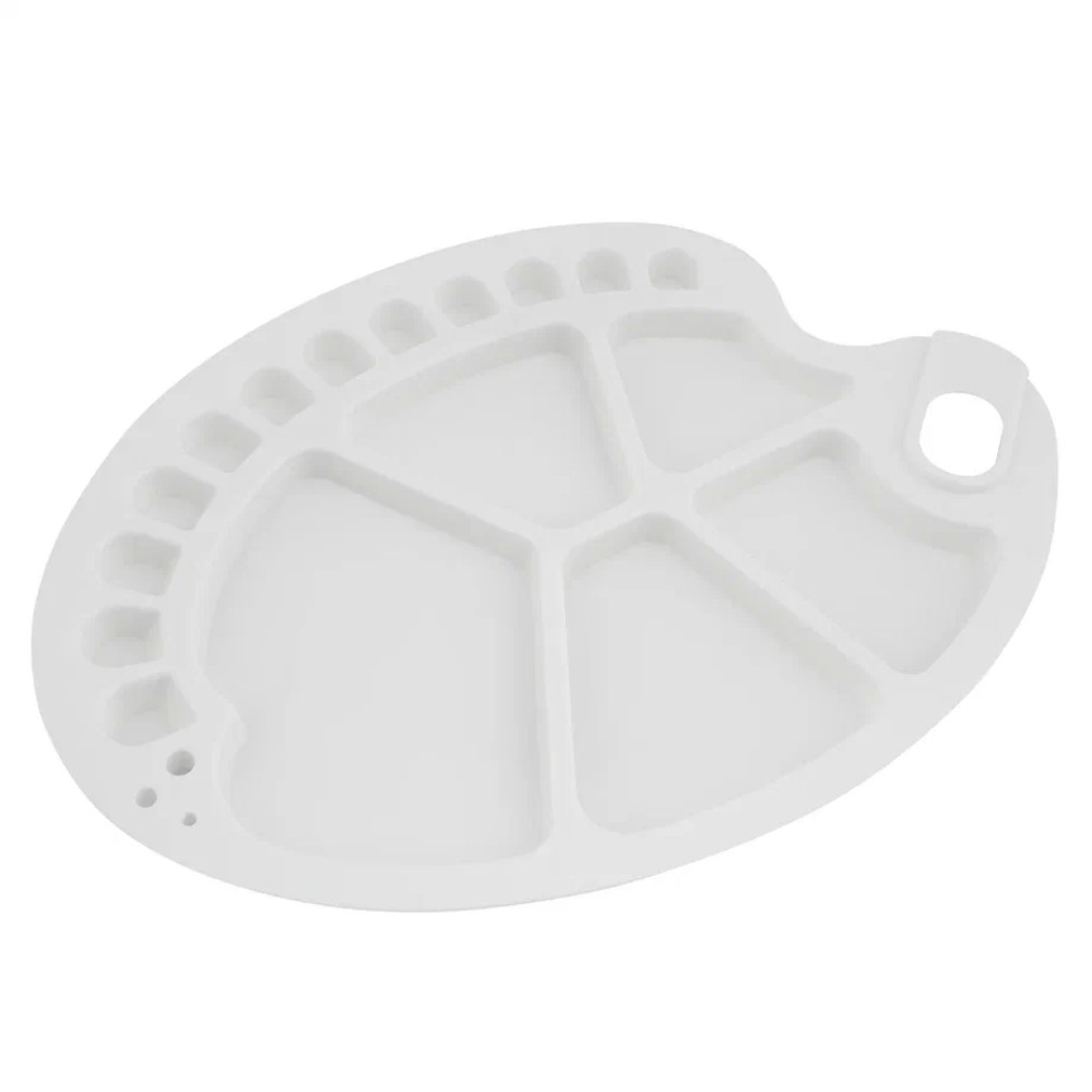 Палитра пластиковая "Сонет", овальная, 17 ячеек, 34x25 см