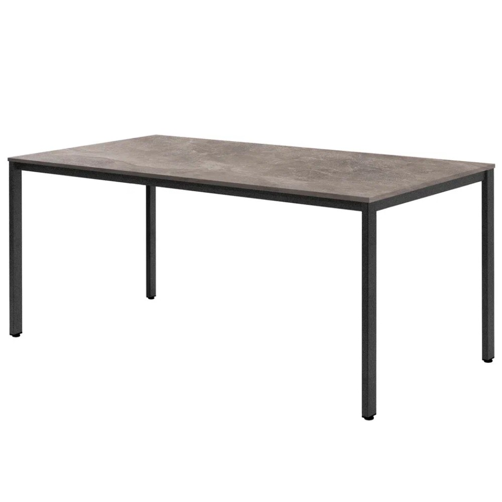 Стол Millwood Сеул, 1600х800 мм, металлокаркас графит