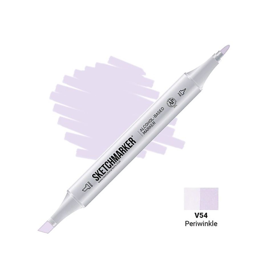 Маркер перманентный двусторонний "Sketchmarker", V54 барвинок