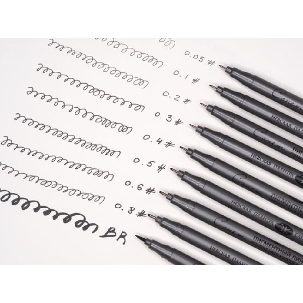 Ручка-лайнер "Сонет", 0,8 мм, черный