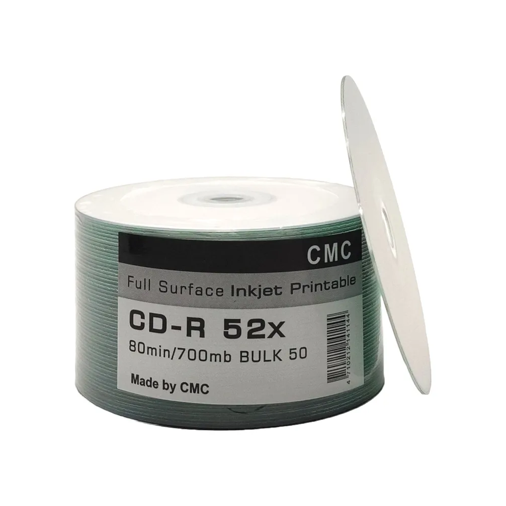 Диск CD-R, 700Mб, 52x, CMC Printable, 50 шт
