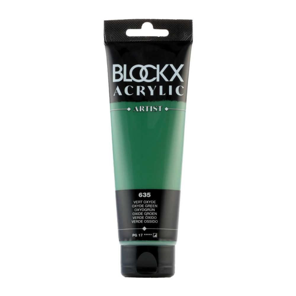 Краски акриловые "Blockx", 635 оксид зеленого, 120 мл