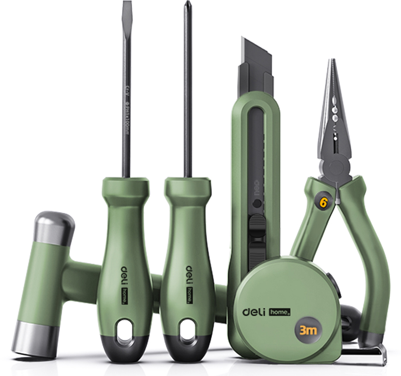 Набор ручного инструмента Deli HS HT0006L, 6 предметов, бокс