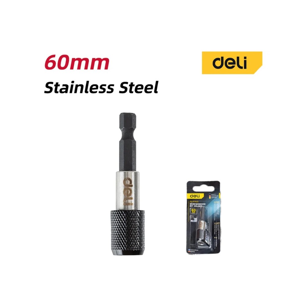 Держатель бит (насадок) Deli YS EDL107401, магнитный, набор 2 шт., 60мм, 1/4", с фиксатором