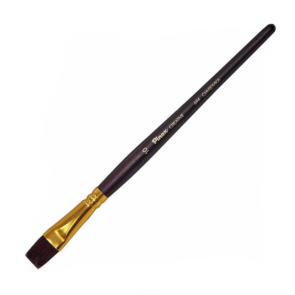 Кисть для рисования "Pinax CREATIVE", синтетика жесткая, плоская, №10