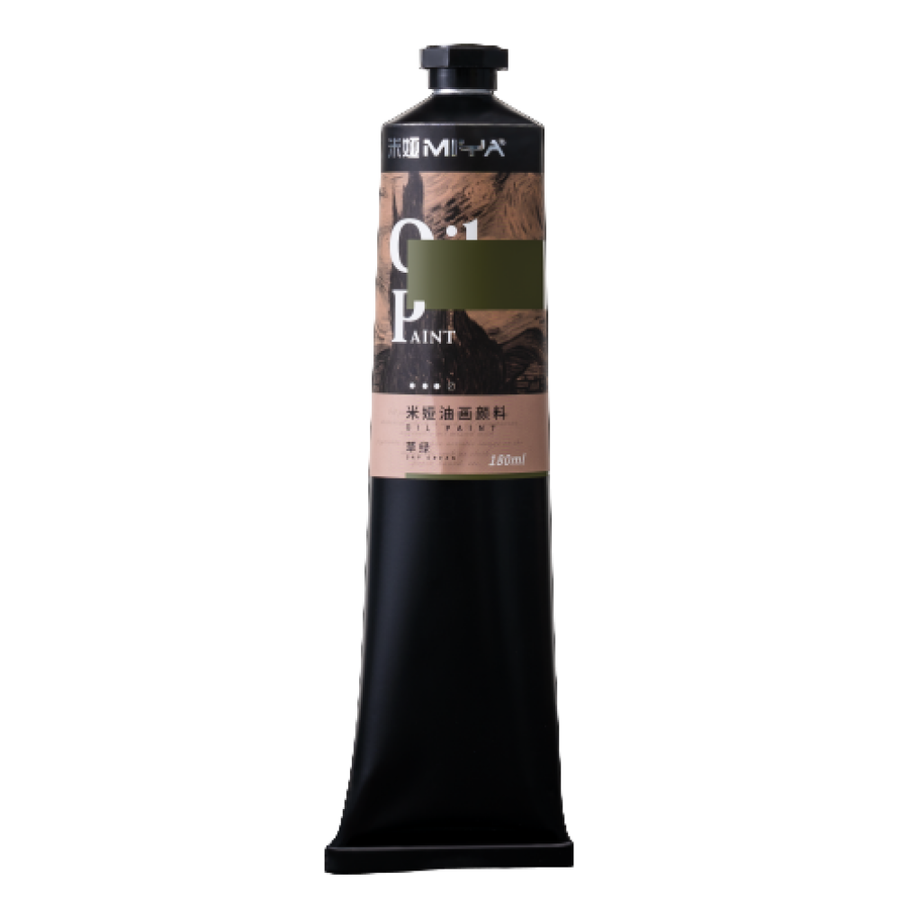Краски масляные "HIMI.MIYA", травяной зелёный, 170 мл., туба