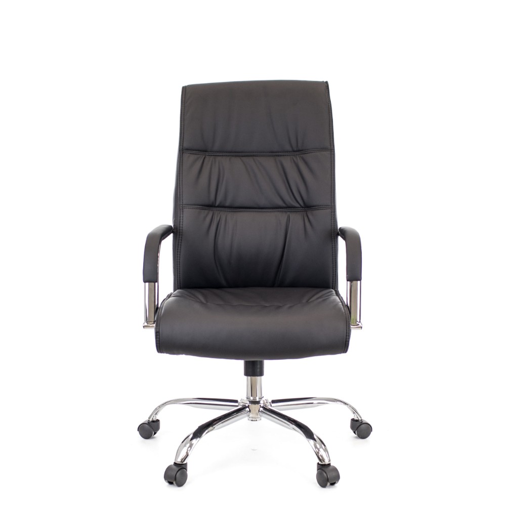 Кресло для руководителя Everprof "Bond", экокожа, хром, черный