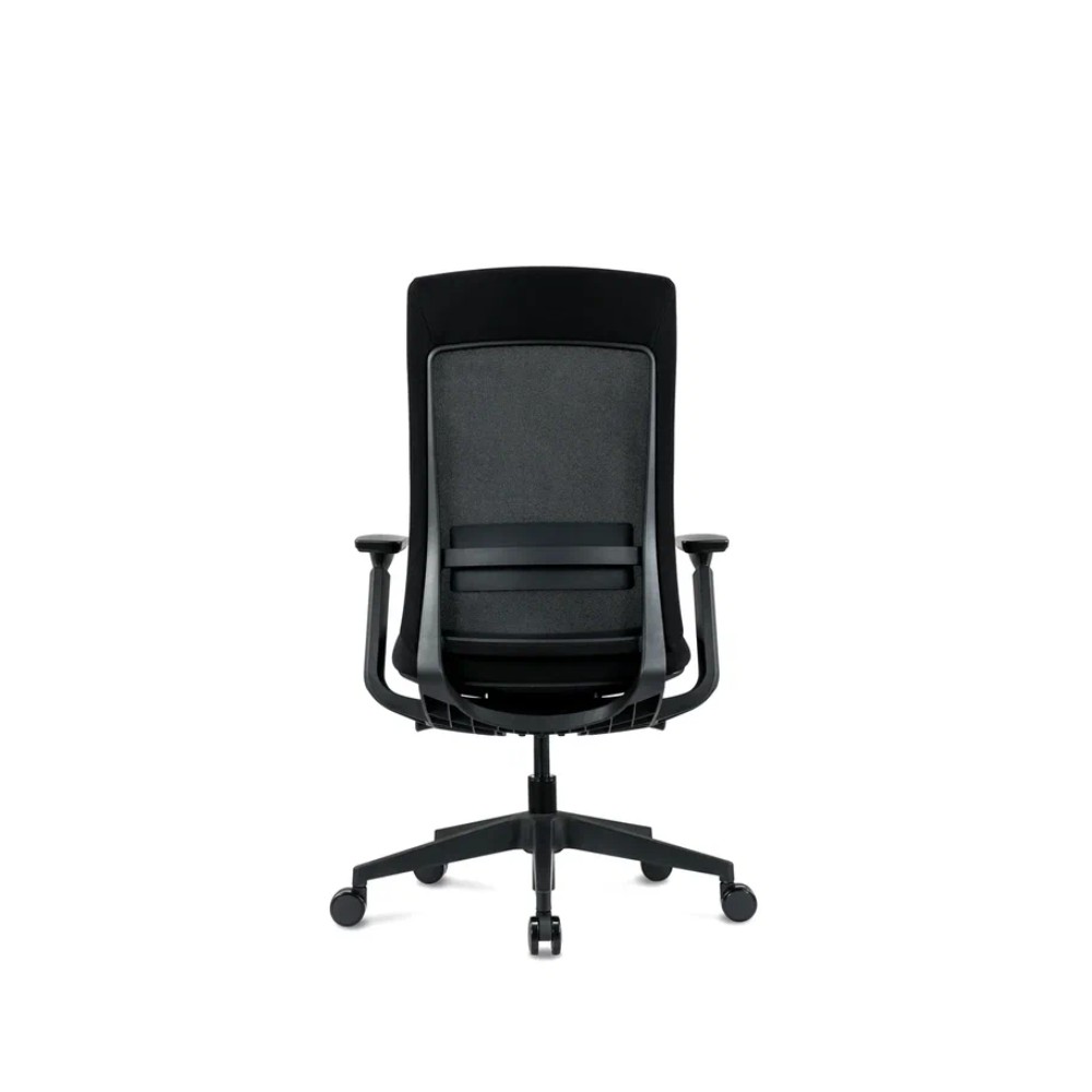 Кресло компьютерное SitZone E-VL002B, сетка, ткань, пластик, черный - 5