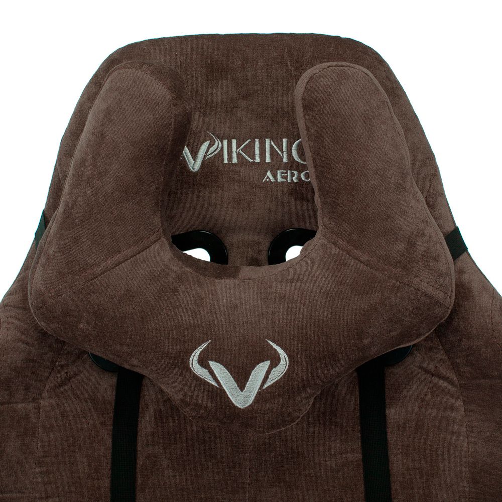 Кресло игровое Бюрократ VIKING KNIGHT Light-10, ткань, металл, темно-коричневый  - 9