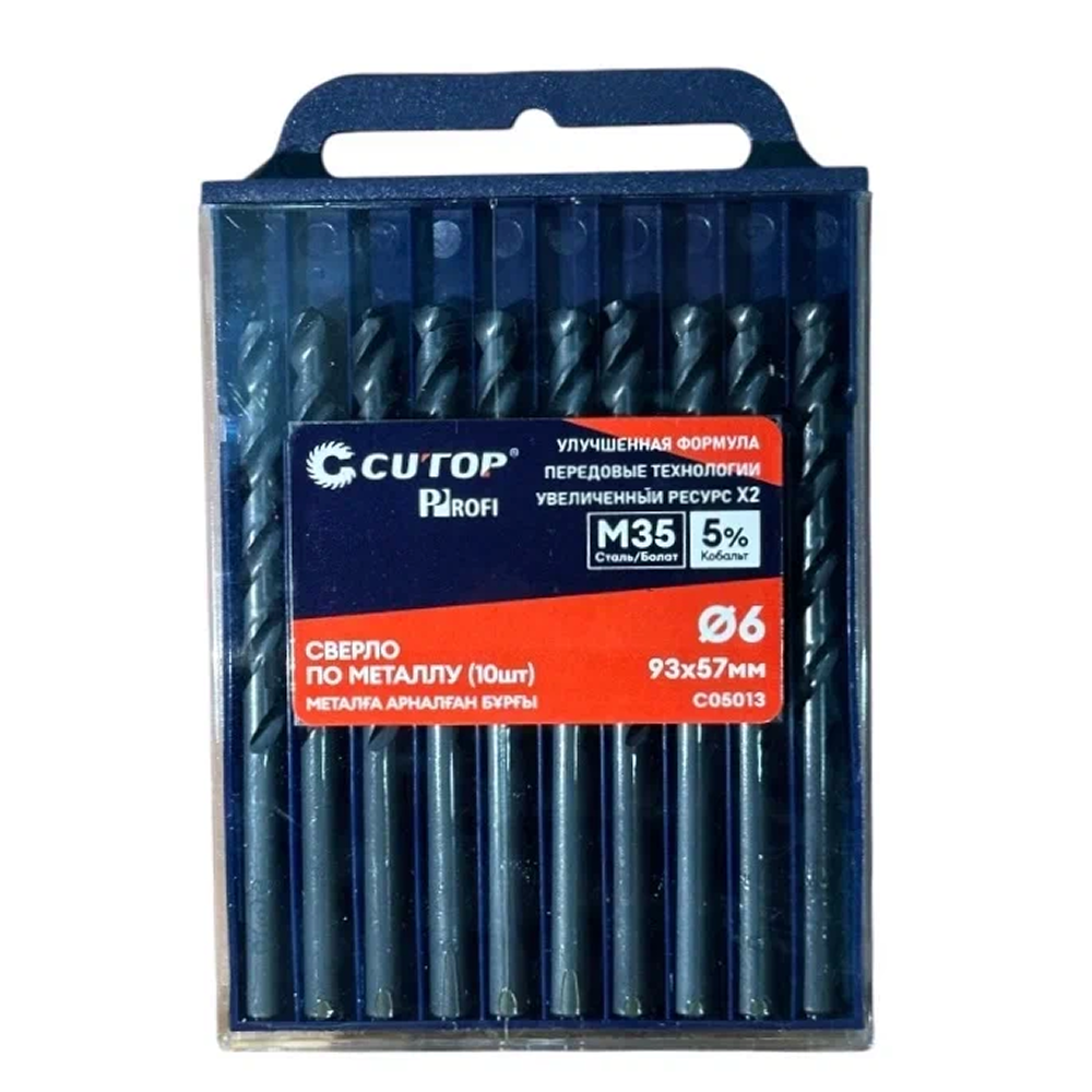 Сверло по металлу CUTOP Profi C05013, 6.0х93 мм, 10 штук