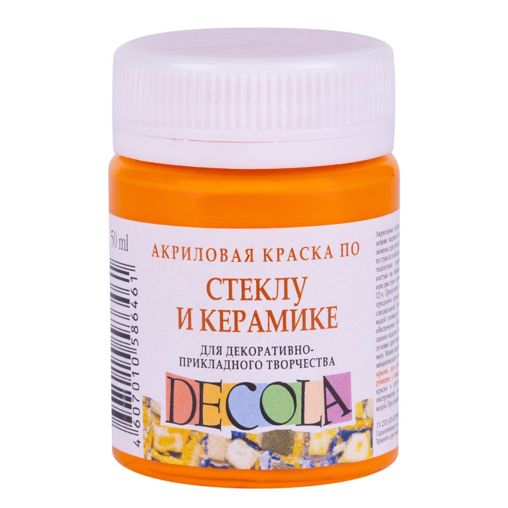 Краска акриловая по стеклу и керамике 