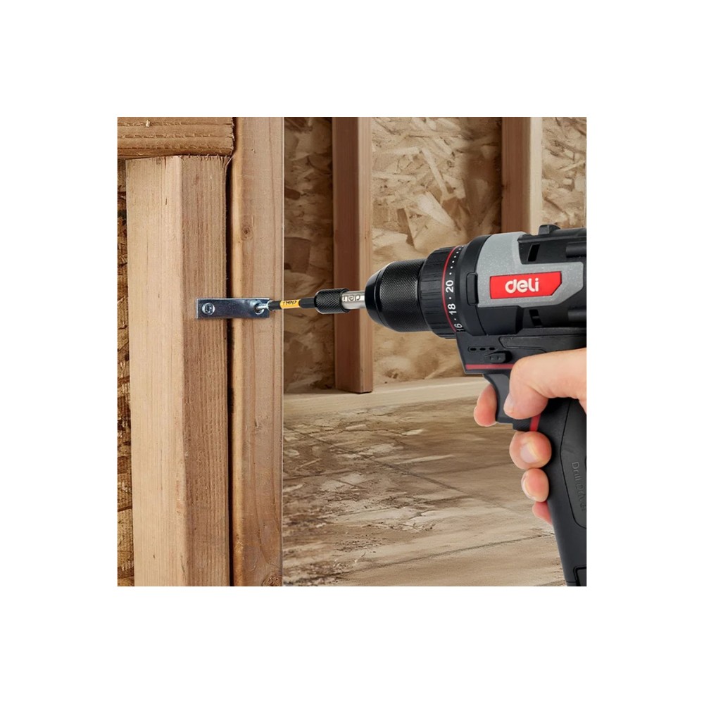 Держатель бит (насадок) Deli YS EDL107401, магнитный, набор 2 шт., 60мм, 1/4", с фиксатором - 3