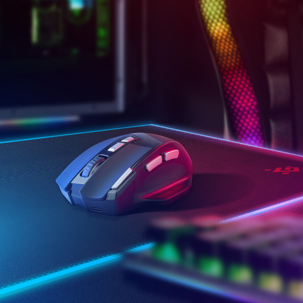 Мышь Defender Knight GM-885, беспроводная, черная - 10