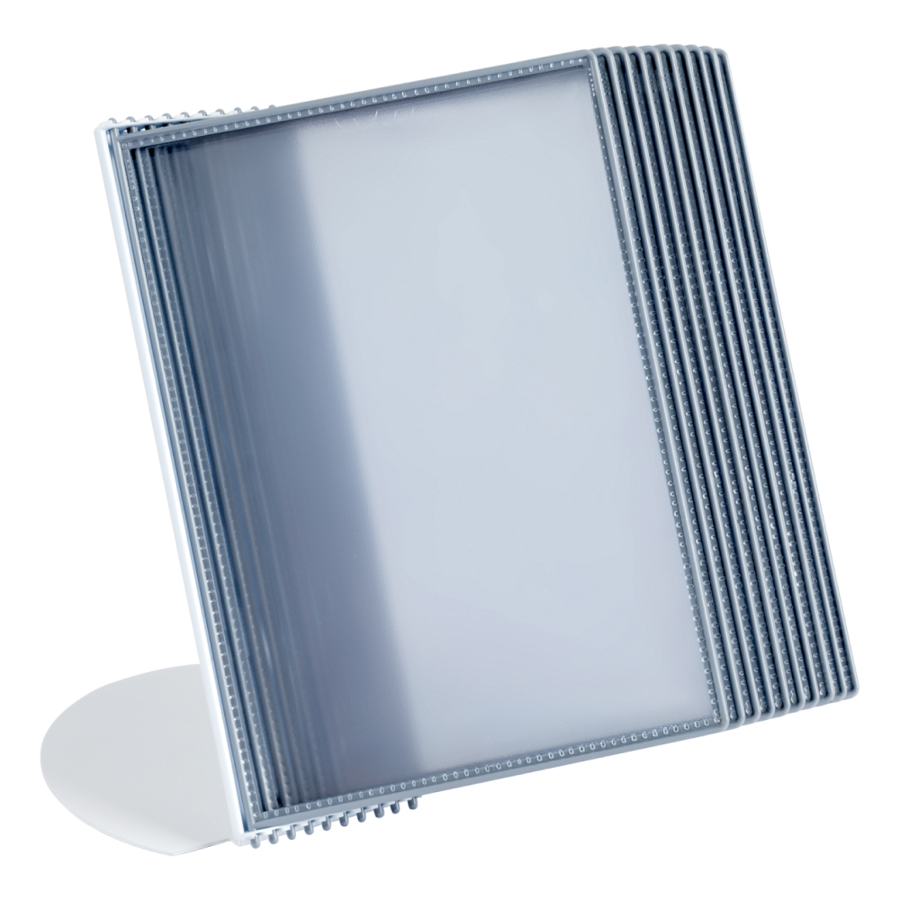 Стойка информационная настольная "OfficeSpace", A4, 10 демопанелей, серый - 8