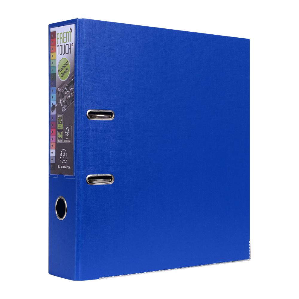 Папка-регистратор "Exacompta", A4, 80 мм, ПВХ, синий
