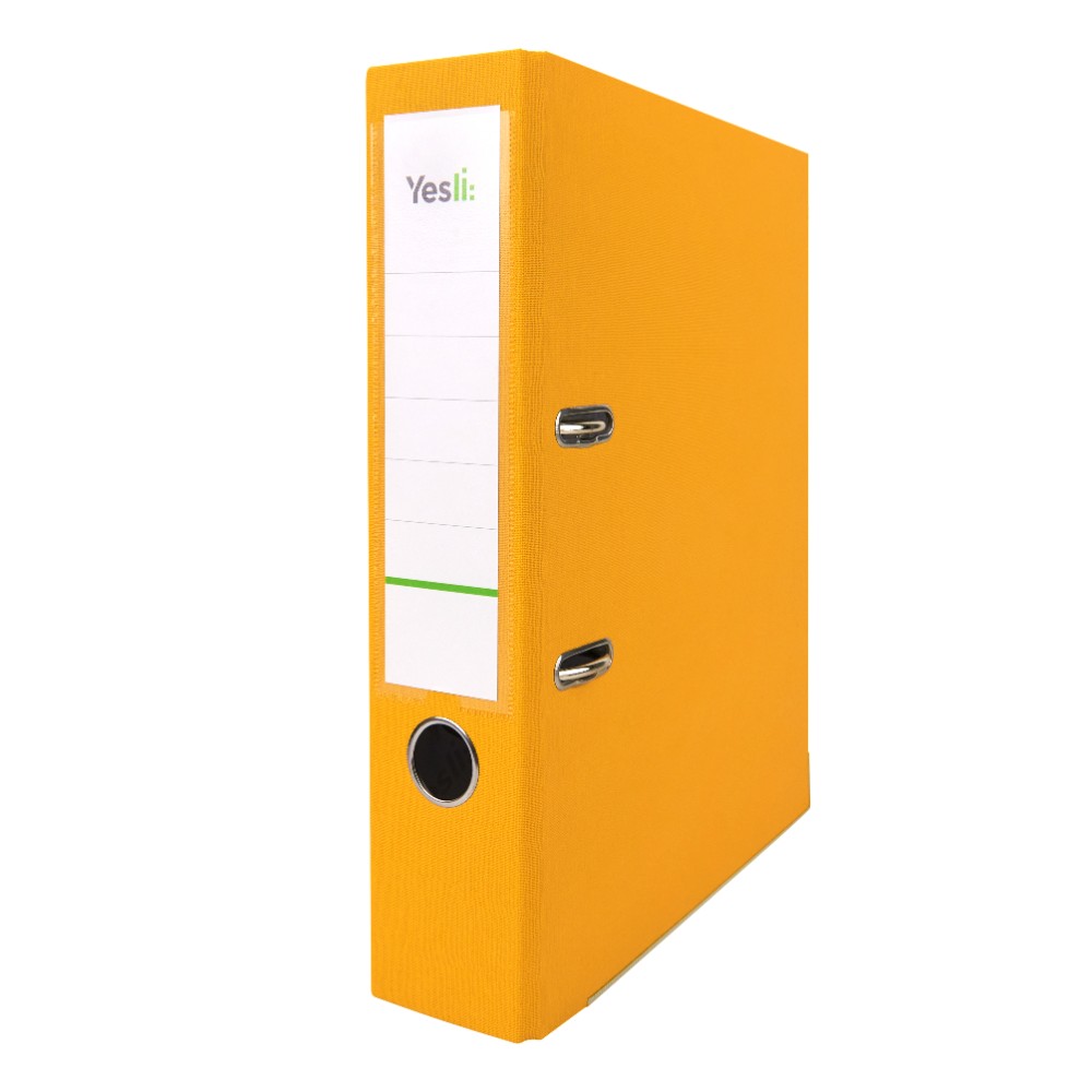 Папка-регистратор "Yesli:", А4, 75 мм, ПВХ, желтый