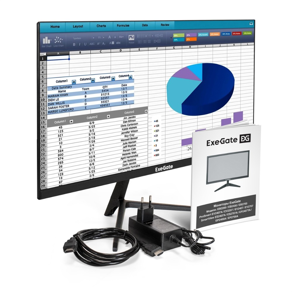 Монитор ExeGate ProSmart EV2207A, EX294343RUS, 21.5" - 5