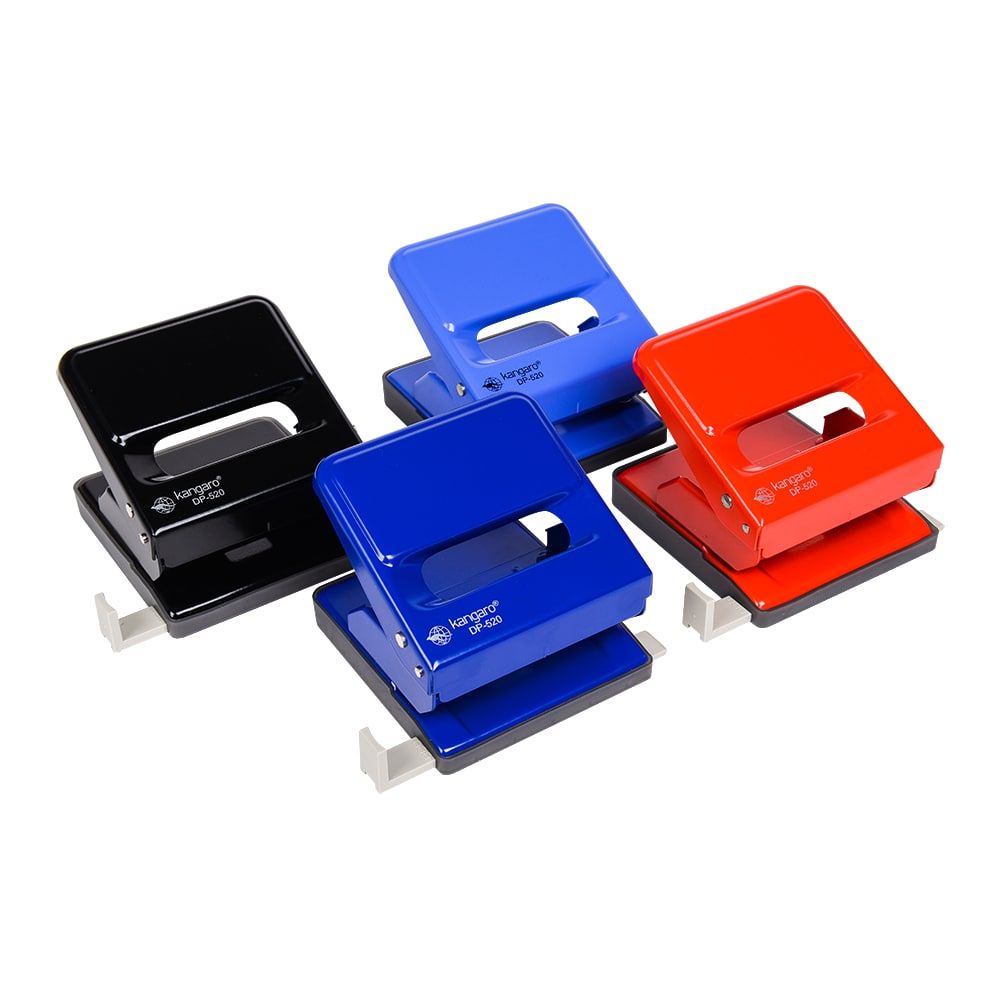 Дырокол Kangaro "DP-520", 25 листов, красный