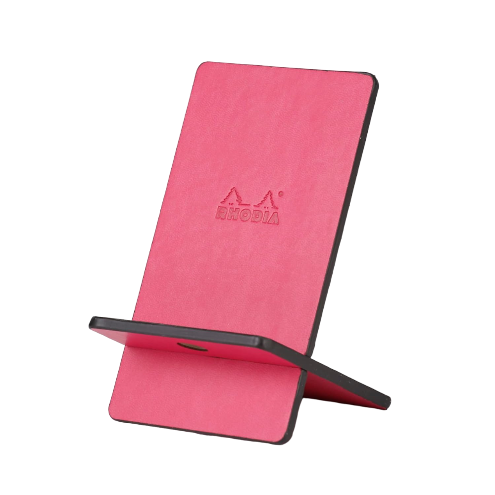 Подставка для мобильного телефона "Rhodiarama", дерево, малиновый