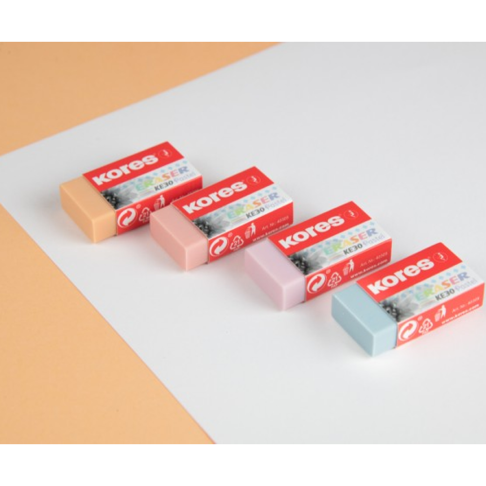 Ластик "KE30", пастельный ассорти