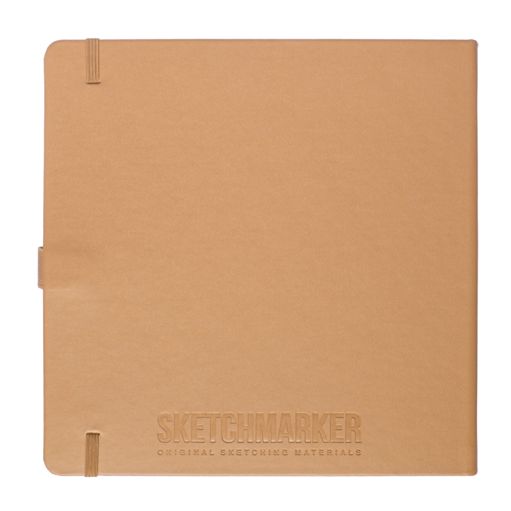 Скетчбук "Sketchmarker", 80 листов, 20x20 см, 140 г/м2, капучино 