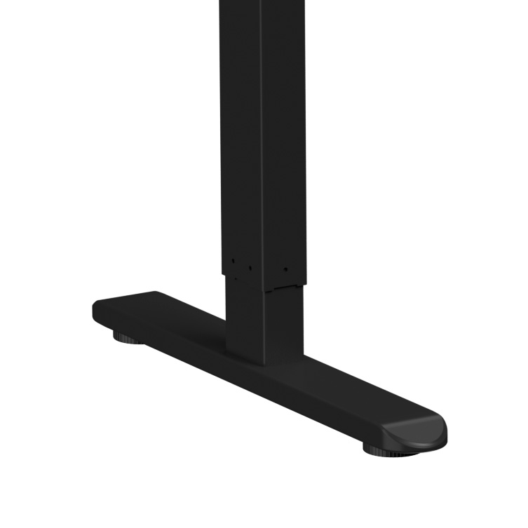 Стол с электроприводом WellDesk Basic 1300x675х18 черный/дуб термо черно-коричневый (9191456+9178193) - 5