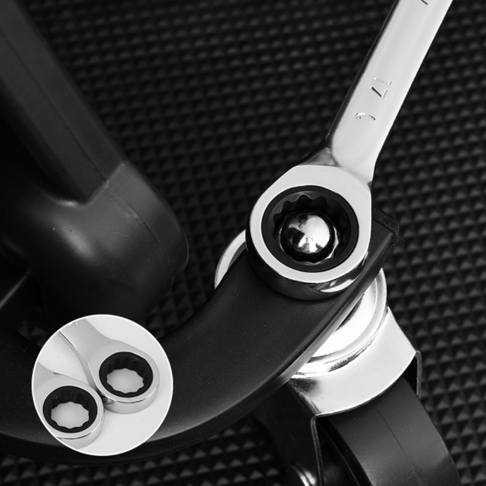 Ключ комбинированный Deli YS EDL34110, 10 мм, с трещоткой, 72 зуба