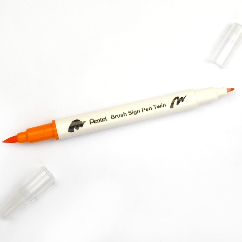 Маркер-кисть "Brush Sign pen twin", 24 шт - 6