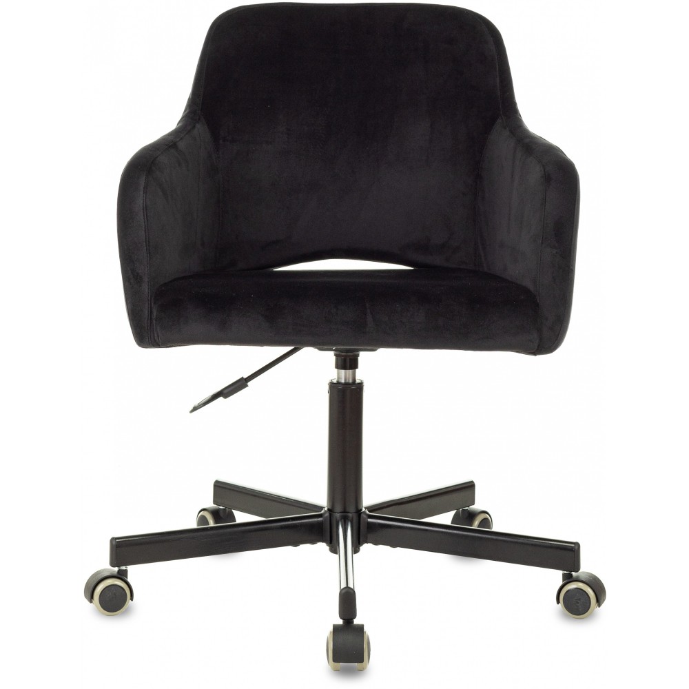 Кресло для персонала Бюрократ "CH-380M", ткань, металл, черный