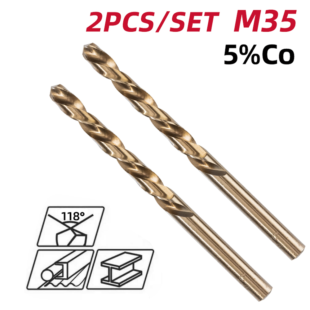 Сверло по металлу Deli RS EDH-MHZ015-E2, 1.5 мм, DIN 338, HSCo 5%, 2 шт.