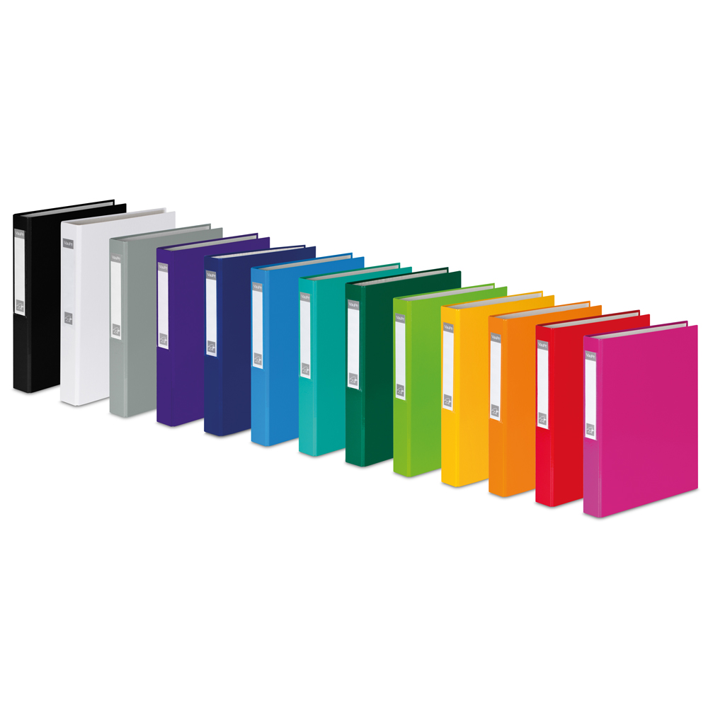 Папка на кольцах "VauPe", 2 кольца, А4, черный