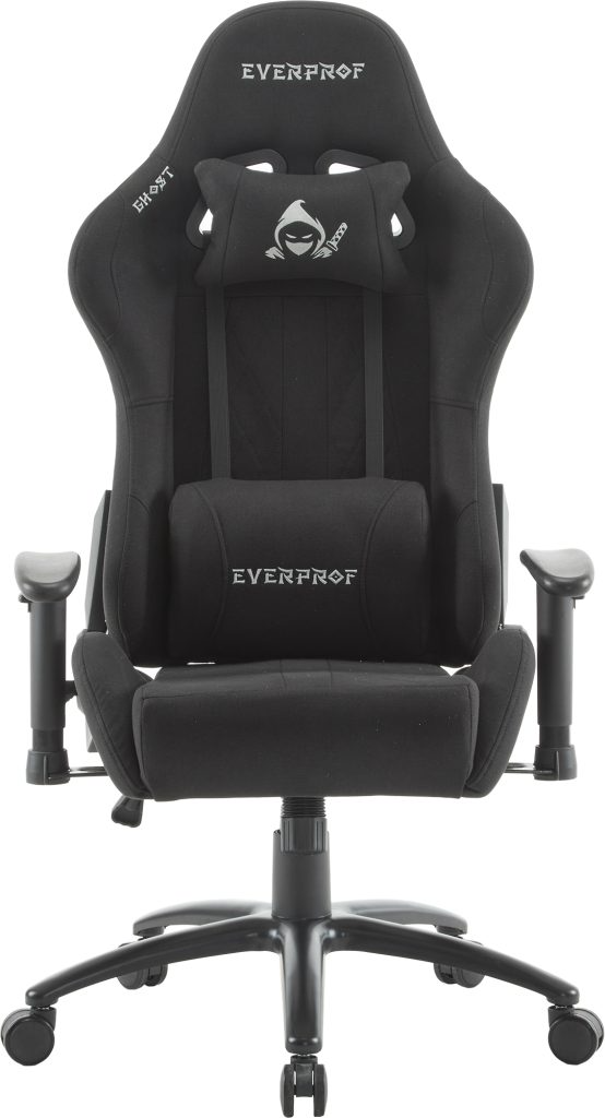 Кресло д/руководителя EVERPROF Ghost ткань, черный, крестов. металл