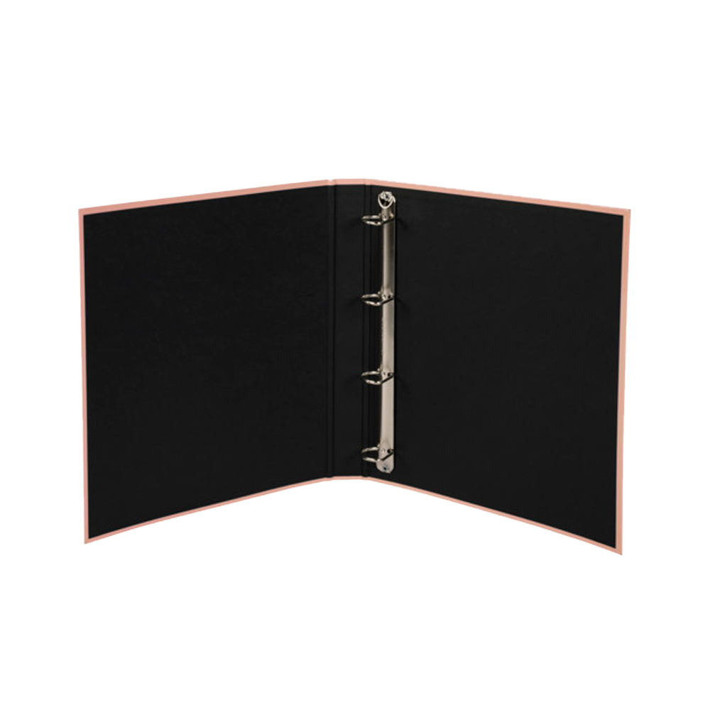 Папка на кольцах "Aquarel", 4 кольца, персиковый