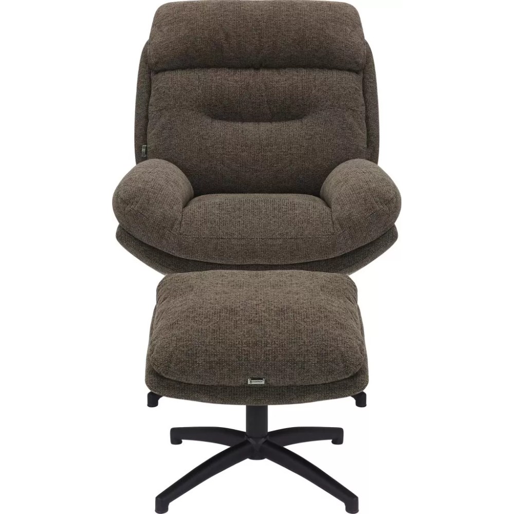 Кресло мягкое EVERPROF Kiwi, ткань, темно-коричневый