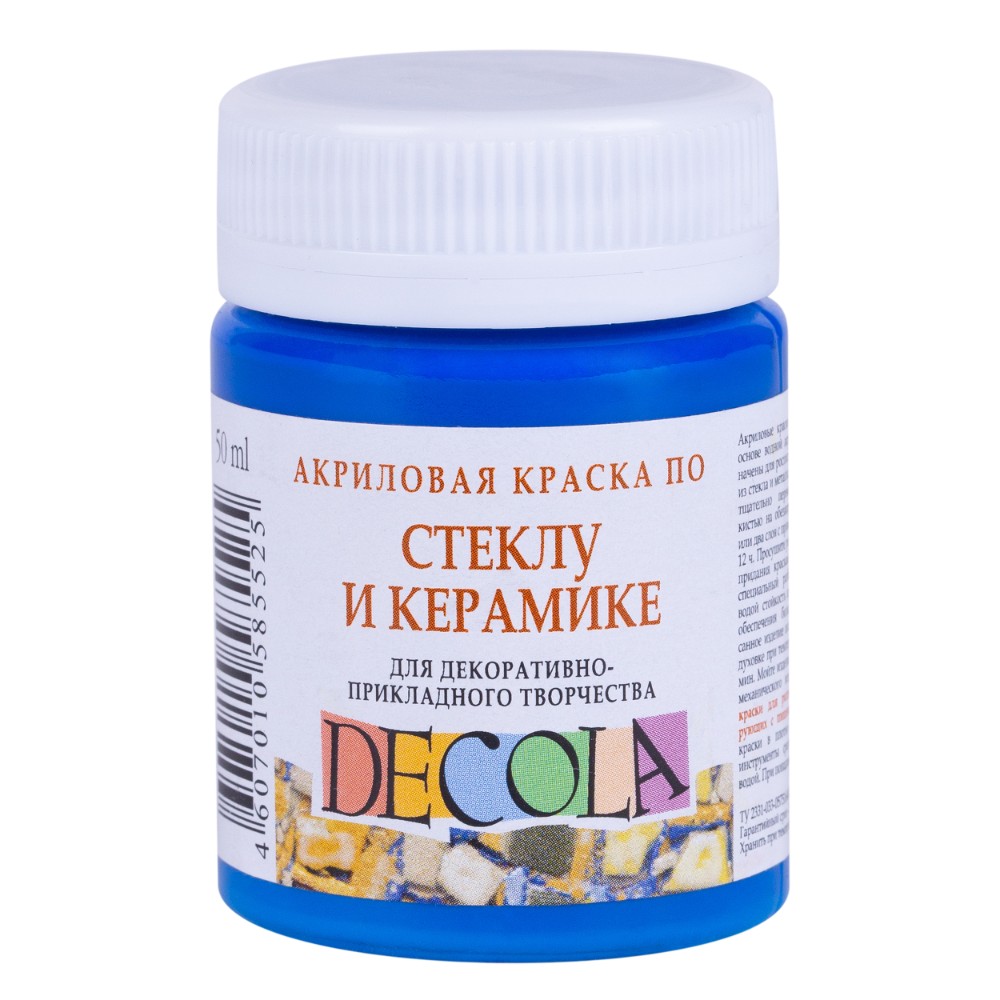 Краска акриловая по стеклу и керамике 