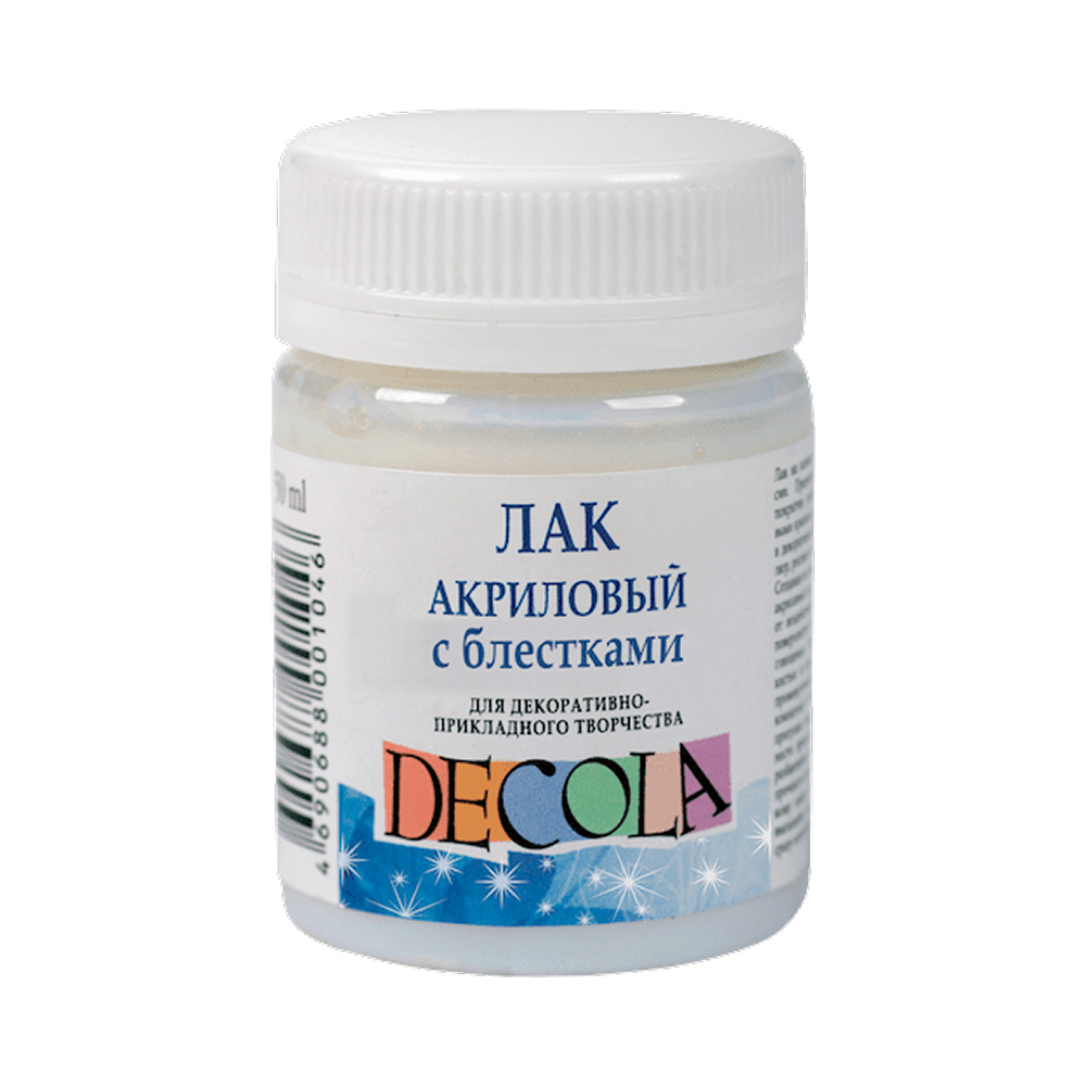 Лак акриловый "Decola" с блестками