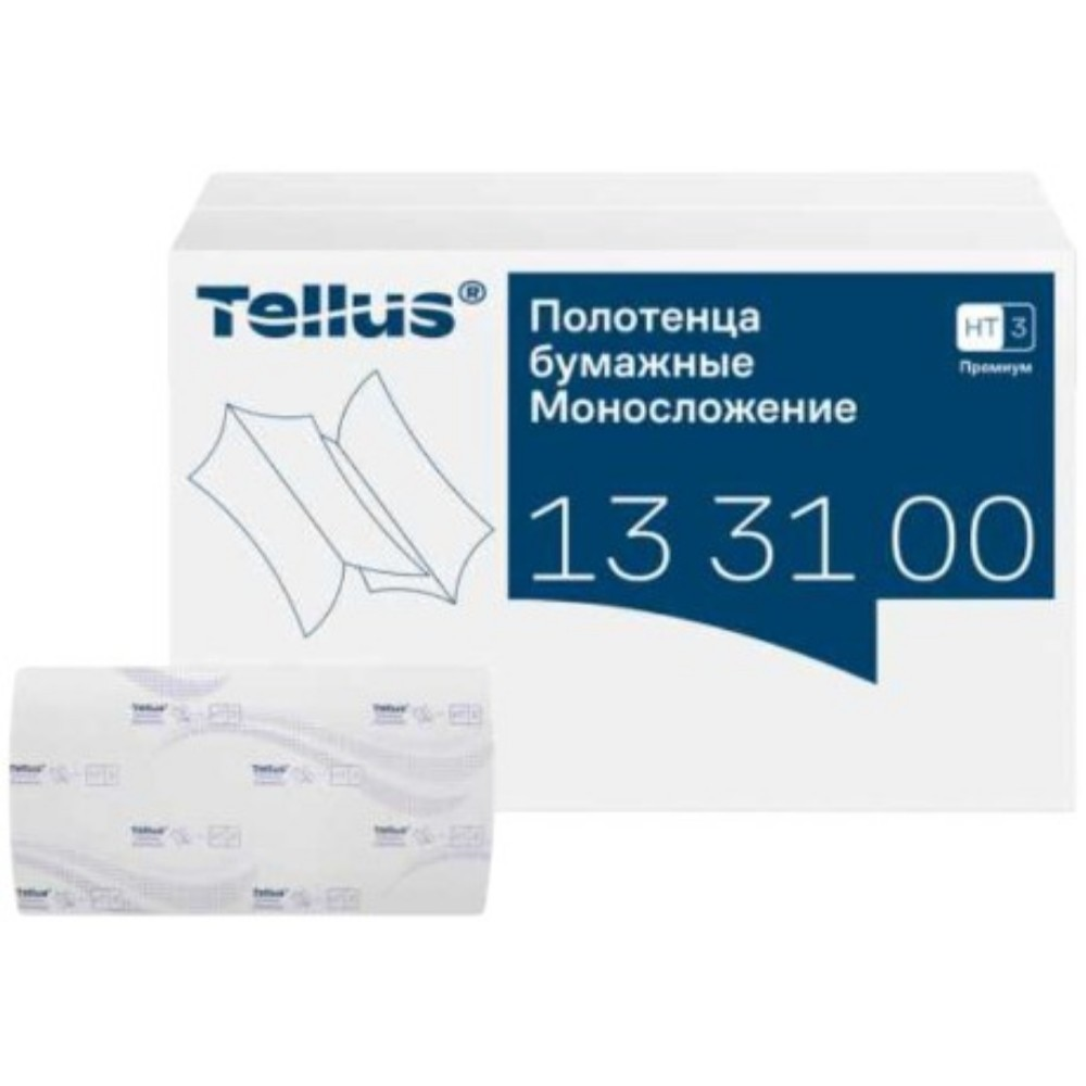 Полотенца бумажные Tellus Моносложение Премиум