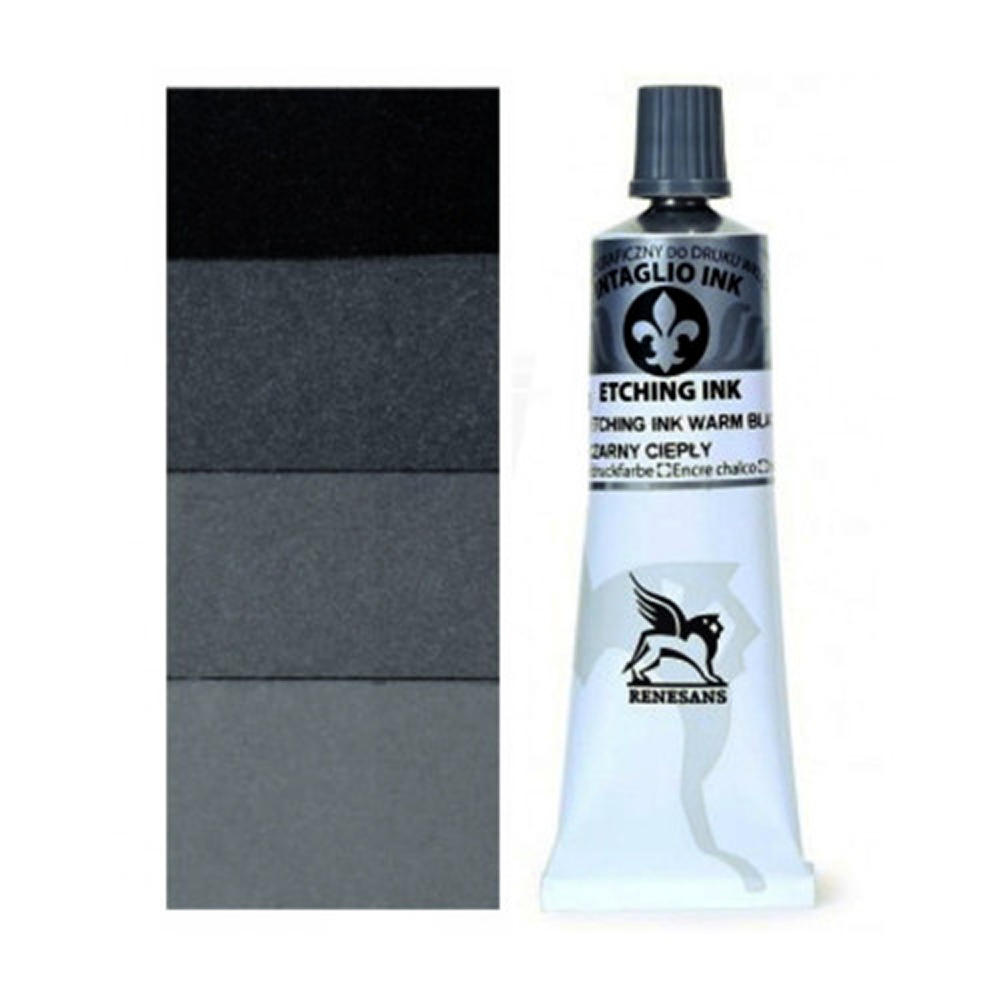 Краски для печати "Intaglio ink", 51 холодный черный, 60 мл