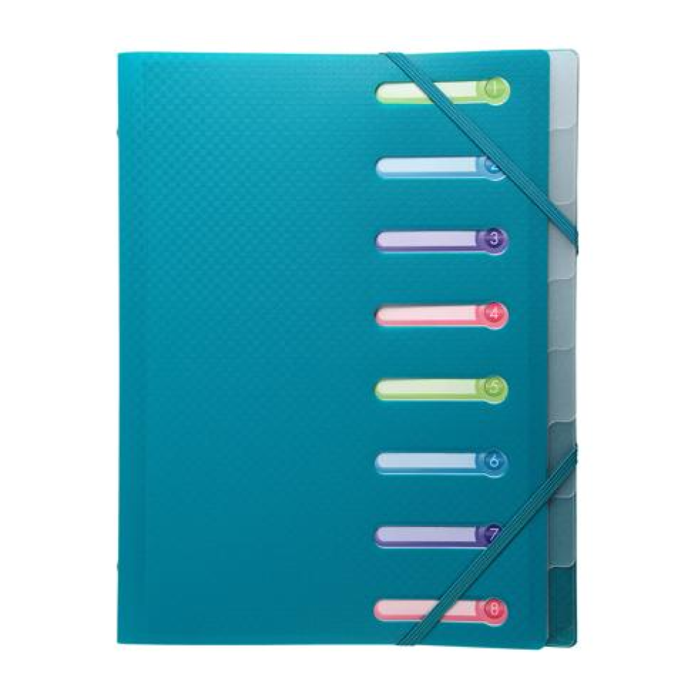 Папка на резинках "Opak", 10 мм, пластик, ассорти