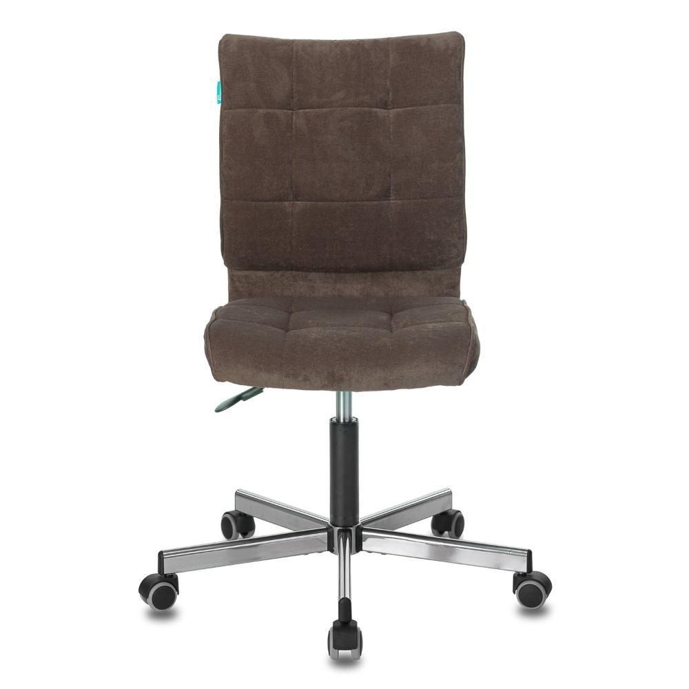 Кресло для персонала "Бюрократ СH-330M/LT", ткань, металл, темно-коричневый