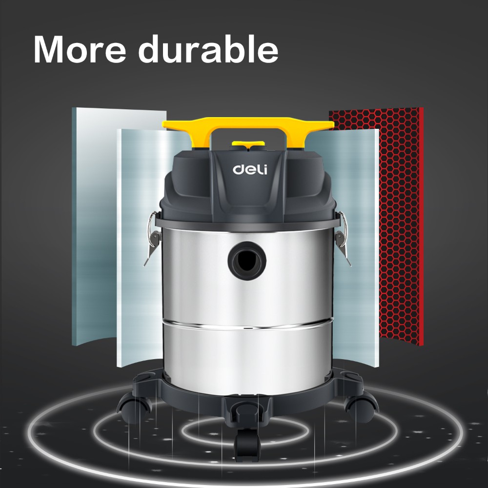 Пылесос сетевой Deli YS EDL881825, 1400 Вт, 21 кПа, 25 л, черный - 3