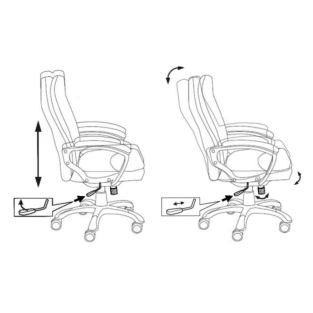 Кресло для руководителя "Бюрократ CH-868YAXSN", кожзам, пластик, бежевый - 6