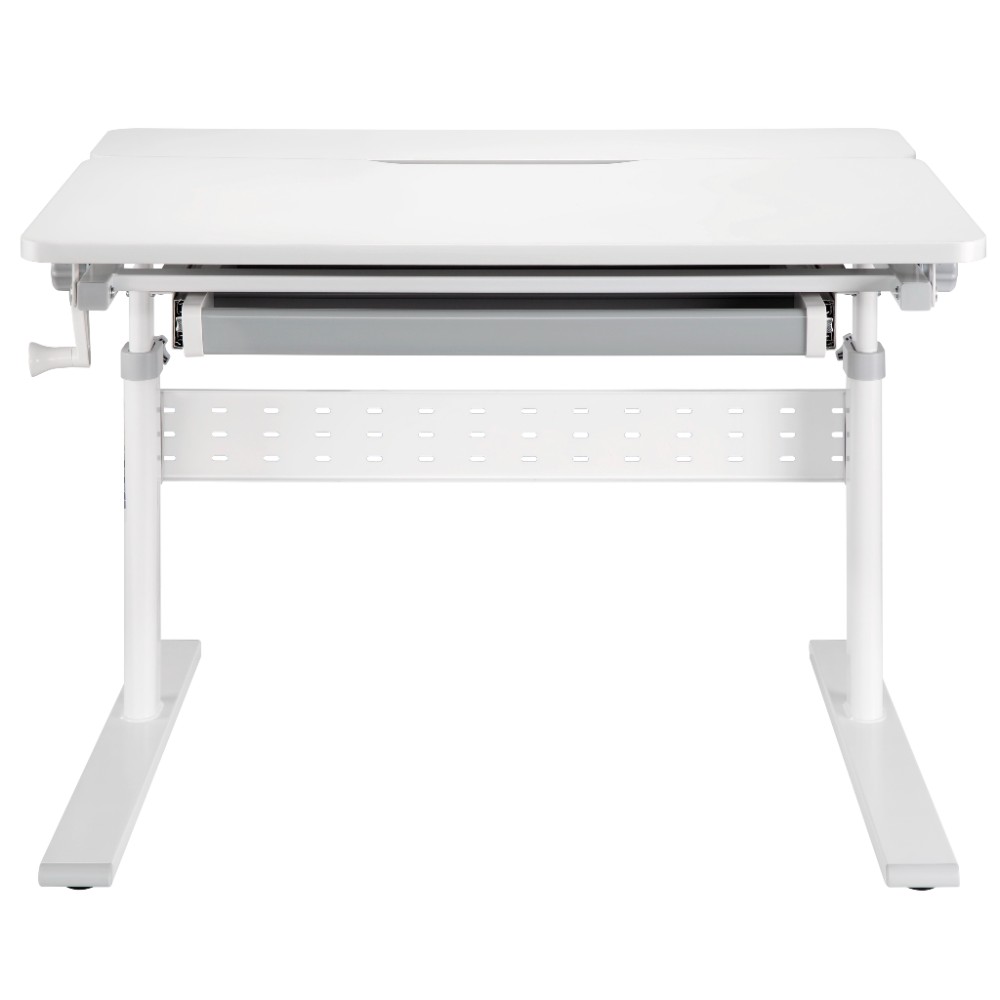 Комплект Ergosmart ученический Smart 80: стол E602 GREY, полка к столу E611 WHITE, накладка Е511