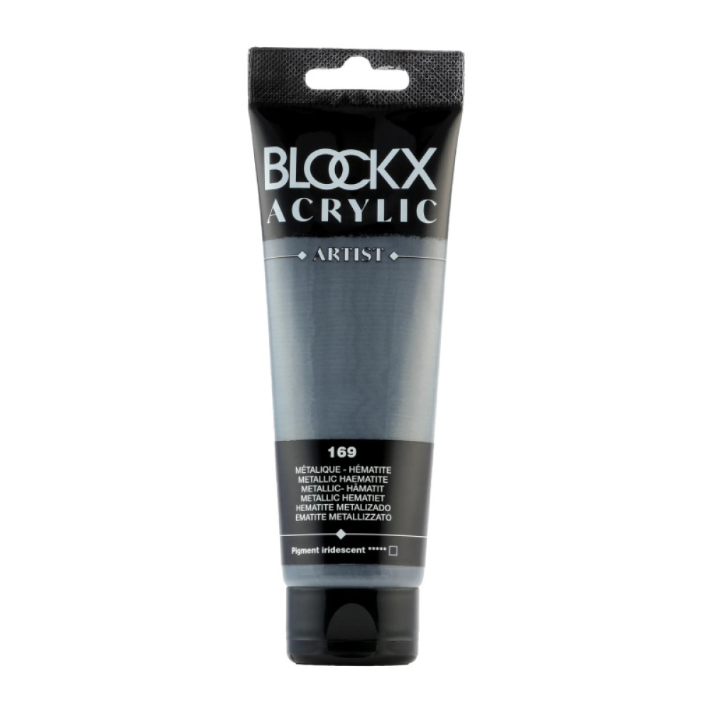Краски акриловые "Blockx", 169 гематит металлик, 120 мл