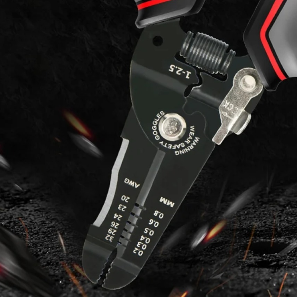 Инструмент для снятия изоляции Deli RS EDL383028, 180 мм, 0.2- 0.8 мм - 8