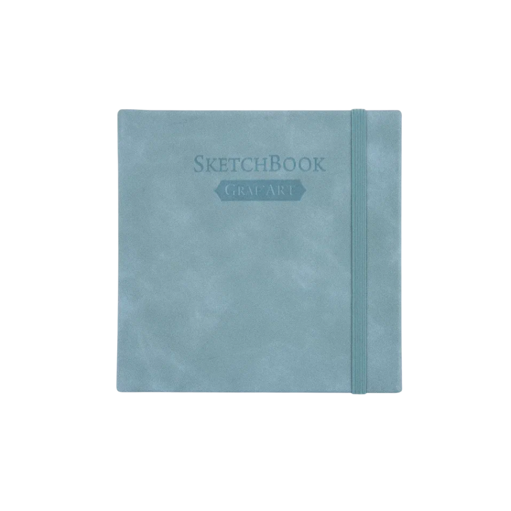 Скетчбук для графики "GrafArt white", 40 листов, 12х12 см, 160 г/м2, голубой дым