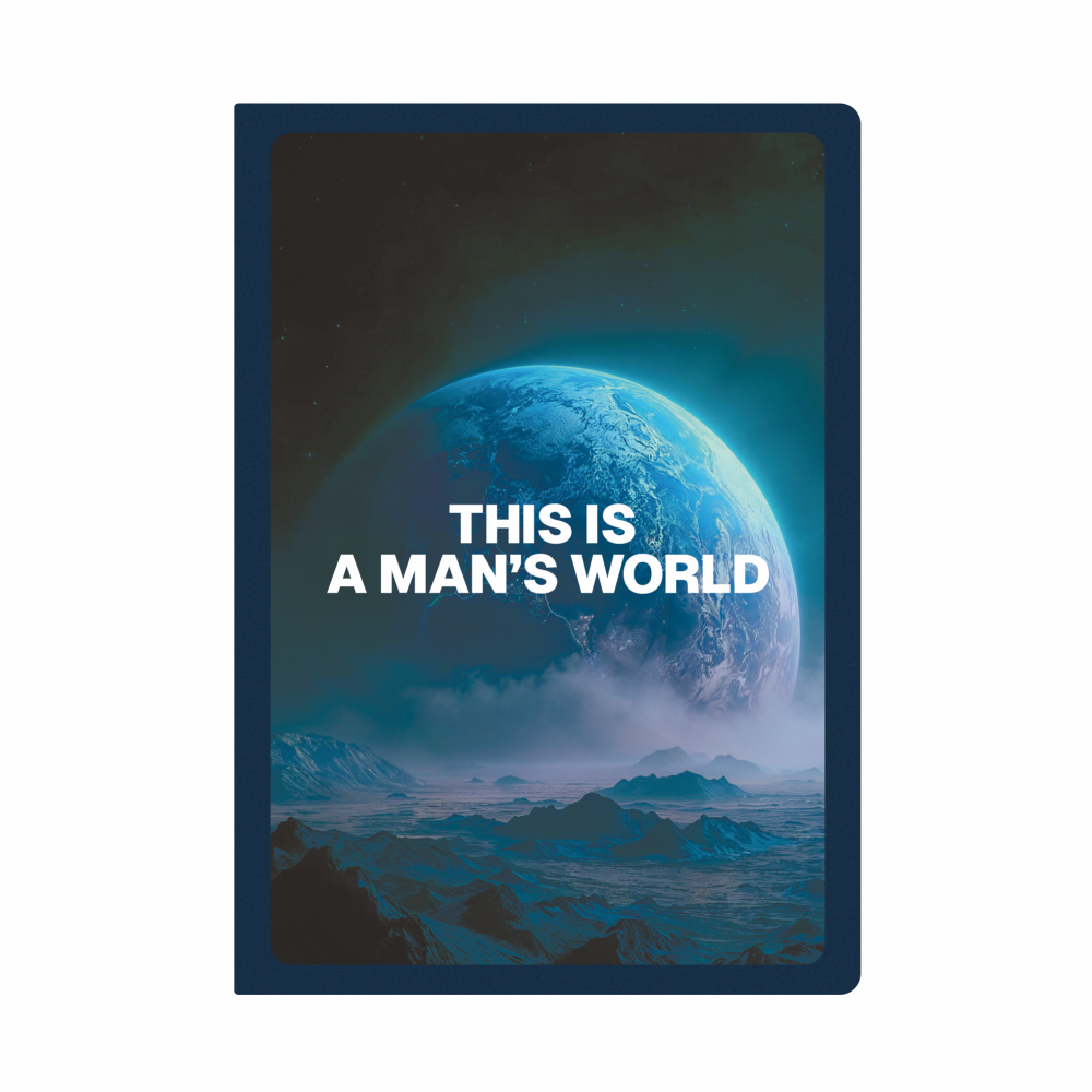 Блокнот "This is a man’s world"